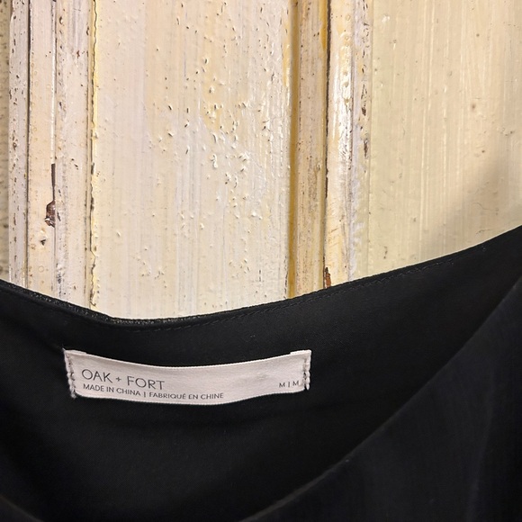 Oak + Fort Chiffon Dress with pleats - Picture 3 of 5